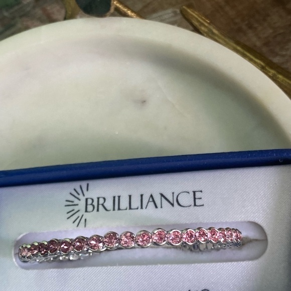 Brilliance by Swarovski Pink crystals adjustable size bracelet - Picture 3 of 6